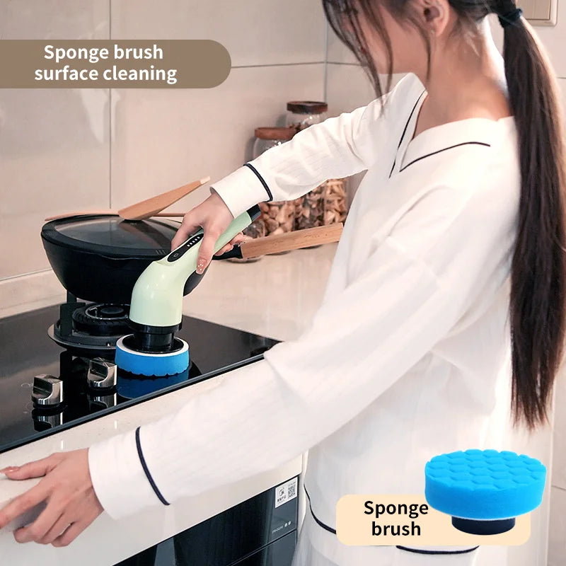 9-in-1 Multifunctional Electric Scrubber